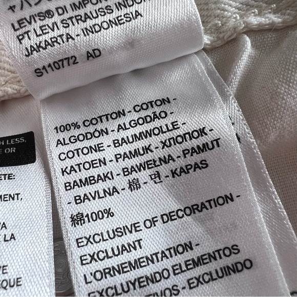 Levi’s 501 High Rise Butterfly Jean Shorts Off-White Size 29 - Picture 11 of 15